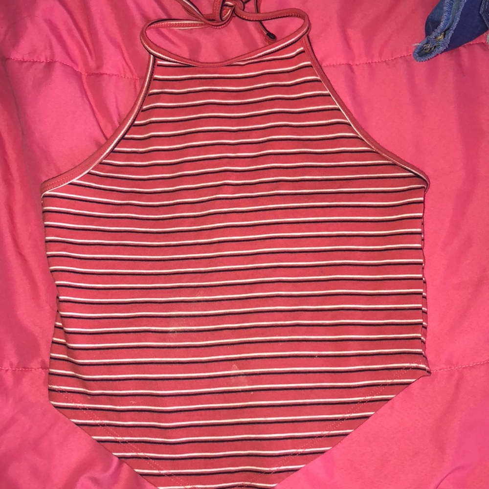 Charolette Russe Cropped Halter Top